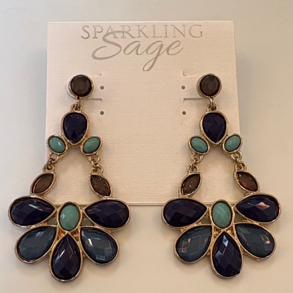 Sparkling Sage Earrings